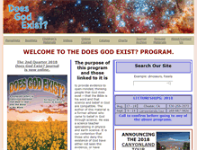 Tablet Screenshot of doesgodexist.com